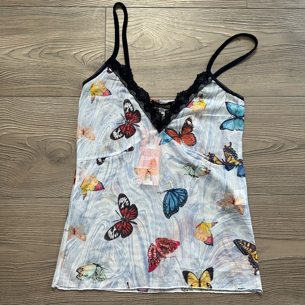 BOOHOO mesh butterfly tank
